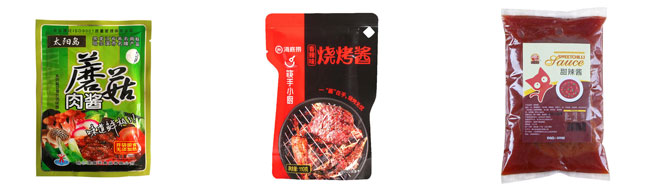 全自動醬料灌裝機(jī)械設(shè)備樣品展示
